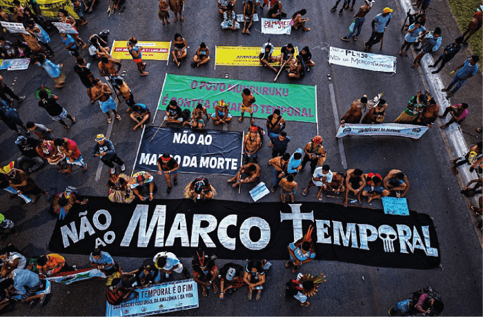 Protestos de indígenas se espalham pelo país em dia de análise do marco temporal